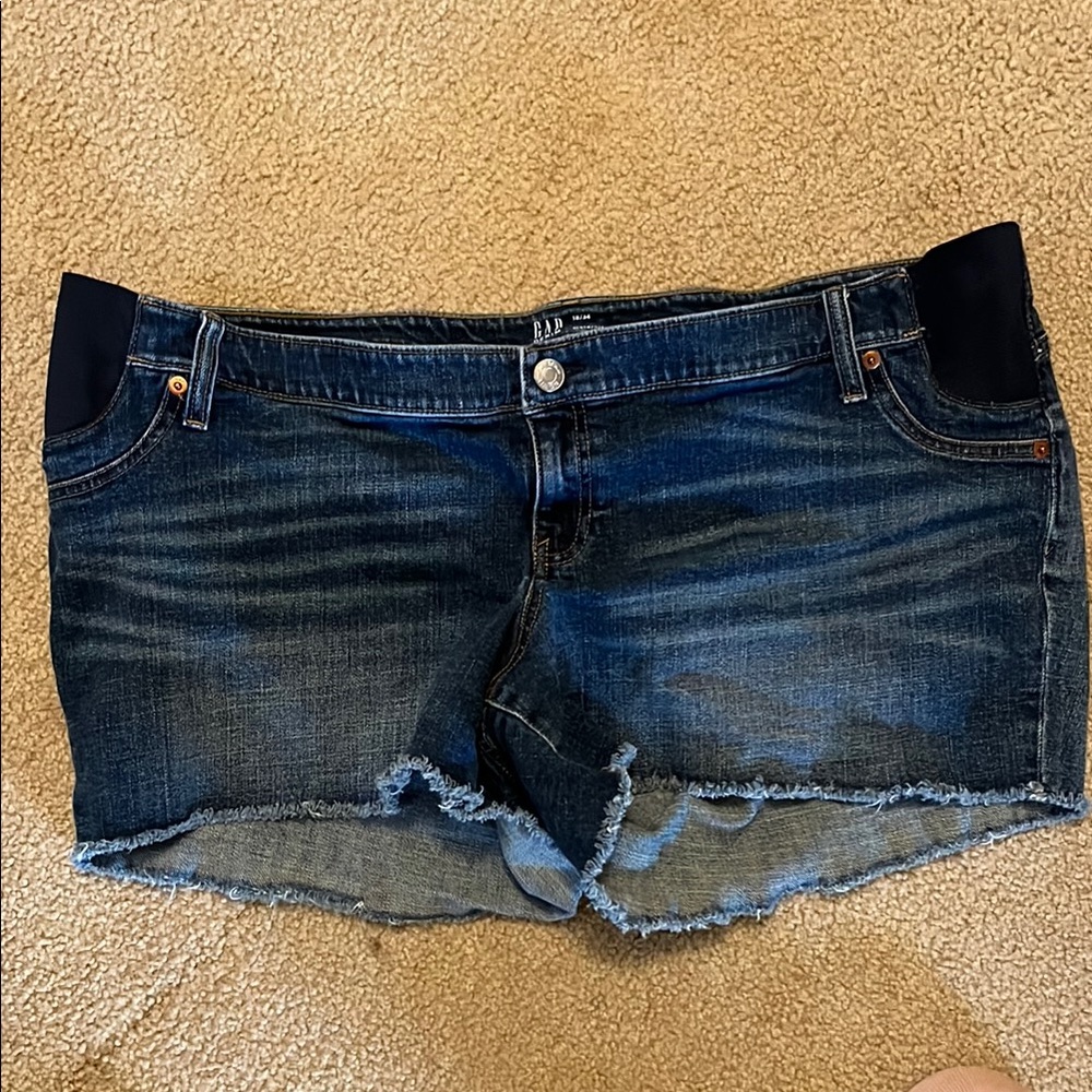 GAP Maternity Women's Blue Denim Shorts